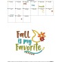 Fall Is My Favorite Lettering Applique Design Pattern-2
