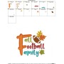 Fall Football Family Lettering Embroidery Design Pattern-2