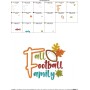 Fall Football Family Lettering Applique Design Pattern-2