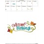 Autumn Blessings Lettering Embroidery Design Pattern-2