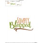 Simply Blessed Lettering Embroidery Design Pattern-2