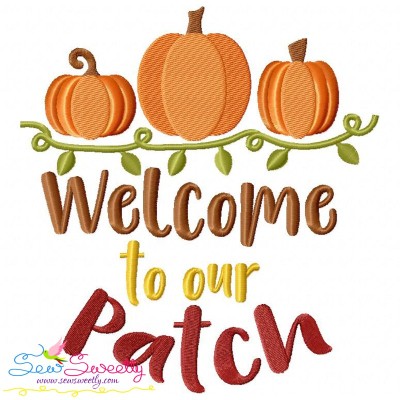 Welcome To Our Patch Lettering Embroidery Design Pattern-1