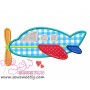 Airplane-5 Applique Design Pattern-3