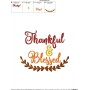 Thankful And Blessed Lettering Embroidery Design Pattern-3
