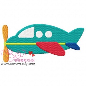 Airplane-5 Embroidery Design Pattern-1