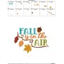 Fall is in The Air Lettering Embroidery Design Pattern-3