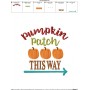 Pumpkin Patch Lettering Embroidery Design Pattern-3