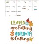 Leaves Are Falling Autumn is Calling-2 Lettering Embroidery Design Pattern-3