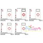 Medicine Bottle Applique Design Pattern-2