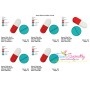 Medical Pills Embroidery Design Pattern-2