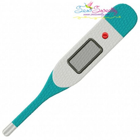 Digital Thermometer Embroidery Design Pattern