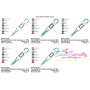 Digital Thermometer Applique Design Pattern-2