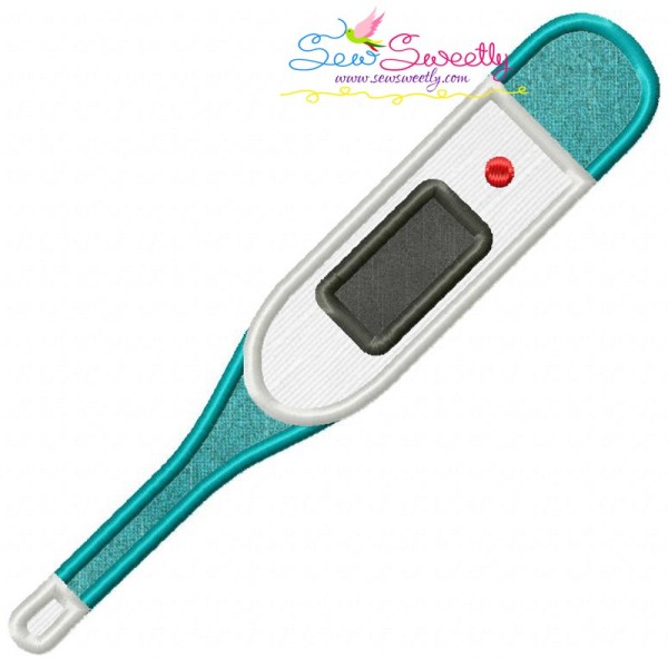 Digital Thermometer Applique Design Pattern-1