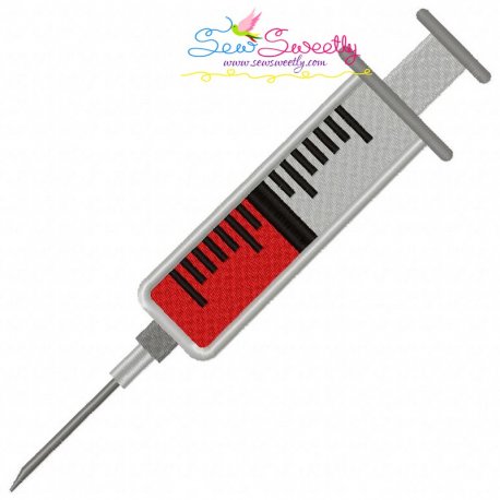 Syringe Embroidery Design