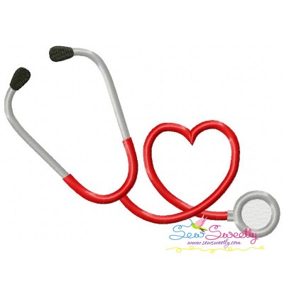 Stethoscope Embroidery Design Pattern-1