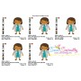 Little Girl Doctor Embroidery Design Pattern-2