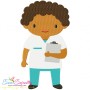 Little Boy Nurse Embroidery Design Pattern-1