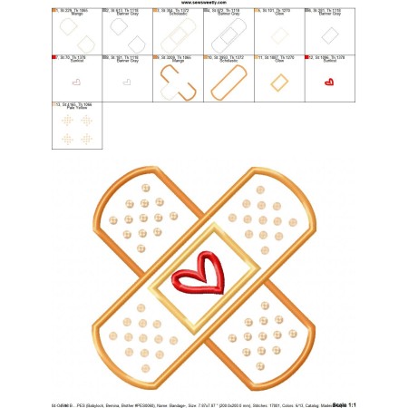 Bandage Applique Design Pattern