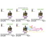 Home Sweet Haunted Home Lettering Embroidery Design Pattern-2