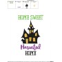 Home Sweet Haunted Home Lettering Embroidery Design Pattern-3