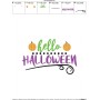 Hello Halloween Lettering Embroidery Design Pattern-3