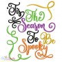 Tis The Season To Be Spooky Lettering Embroidery Design Pattern-1