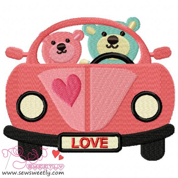 Love Bears-3 Embroidery Design Pattern-1