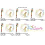 Fall Animal Frame- Bunny Embroidery Design Pattern-2