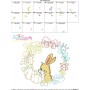 Fall Animal Frame- Bunny Embroidery Design Pattern-3