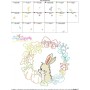 Fall Animal Frame- Bunny Sketch Embroidery Design Pattern-3