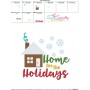 Home For The Holidays Lettering Embroidery Design Pattern-3