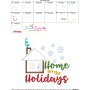 Home For The Holidays Lettering Applique Design Pattern-3
