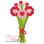 Valentine Bouquet Embroidery Design Pattern-1