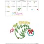 Tis The Season Lettering Applique Design Pattern-3