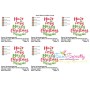 Have a Very Merry Christmas Lettering Embroidery Design Pattern-2