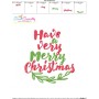 Have a Very Merry Christmas Lettering Embroidery Design Pattern-3