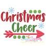 Christmas Cheer Lettering Embroidery Design Pattern-1
