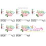 Christmas Wishes and Mistletoe Kisses Lettering Embroidery Design Pattern-2