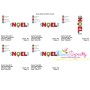 Noel Lettering Embroidery Design Pattern-2