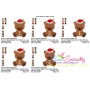 Christmas Baby Animal- Bear Embroidery Design Pattern-2