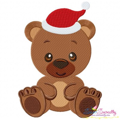 Christmas Baby Animal- Bear Embroidery Design Pattern-1