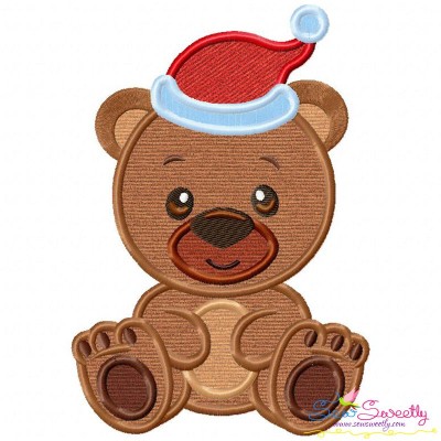 Christmas Baby Animal- Bear Applique Design Pattern-1
