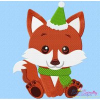 Christmas Baby Animal- Fox Embroidery Design