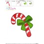 Candy Cane Ribbon Embroidery Design Pattern-3