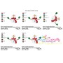 Christmas Snowman Gloves Embroidery Design Pattern-2