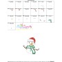 Christmas Snowman Santa Hat Applique Design Pattern-3