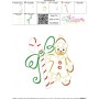 Christmas Swirls- Candy Cane Gingerbread Embroidery Design Pattern-3