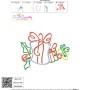 Christmas Swirls- Gifts Embroidery Design Pattern-3