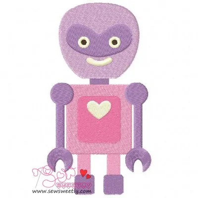 Lovely Robot-4 Embroidery Design Pattern-1