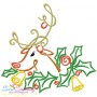 Christmas Swirls Embroidery Design Bundle-9